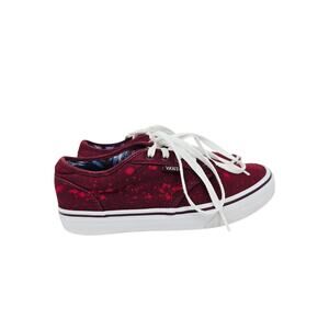 Vans Women's Lace Up Sneakers Shoes Burgundy Space 7